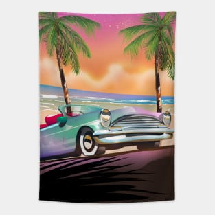 Retro Car Tapestry