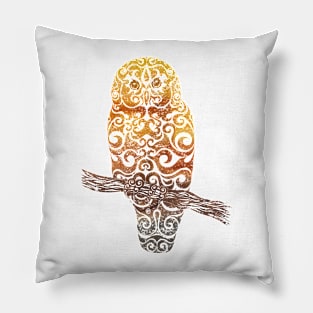 Swirly Owl Pillow