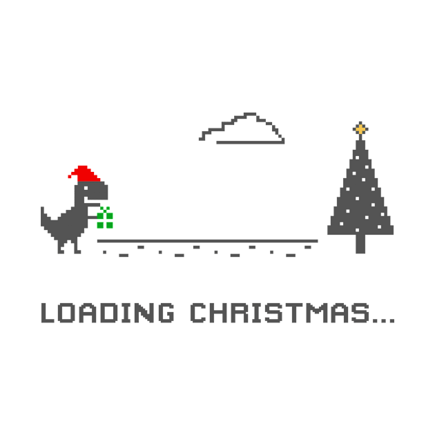 Loading Christmas T-Rex Offline by Mara Escalante