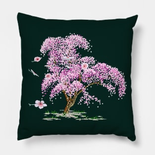 Steampunk Cherry Tree Pillow