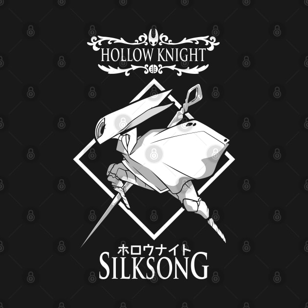 Hollow knight - Silksong black and white by Soulcatcher