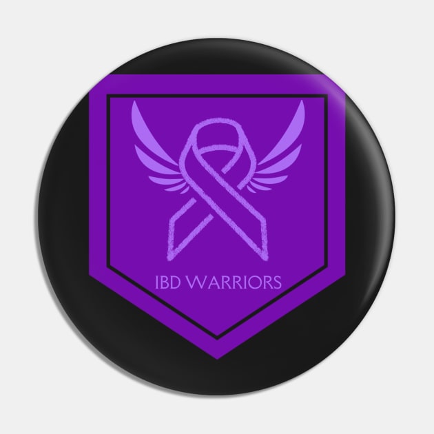 IBD WARRIORS Crohn’s and Colitis awareness Merchandise Pin by CaitlynConnor