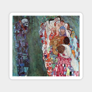 Death and Life by Gustav Klimt Magnet