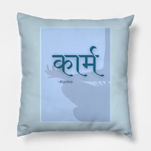 Powerful and Positive Karma Hindi Pillow