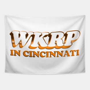 WKRP In Cincinnati /// Retro Gold Style Design Tapestry