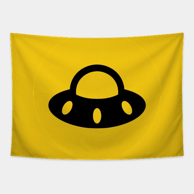 Extraterrestrial Hazard Symbol Tapestry by powniels