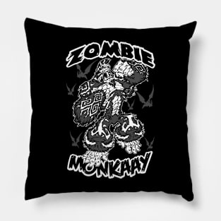 zombie monkaay Pillow