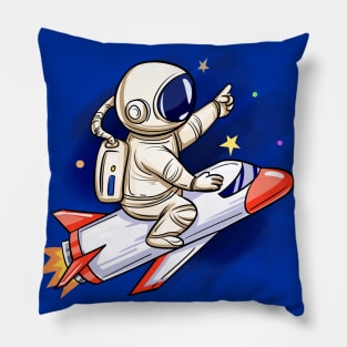 Astronaut Rocket Ride Pillow