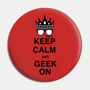 Keep Calm & GEEK on Pin