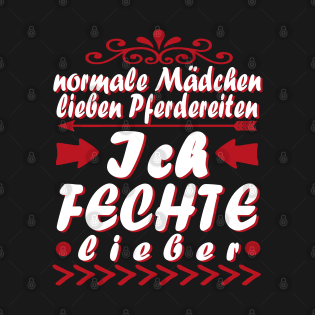 Fechten Sport Retro Mädchen Geschenkidee by FindYourFavouriteDesign