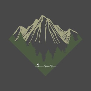 The heartbeat of the mountain. T-Shirt