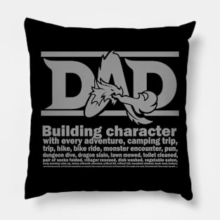 D&D Dad (Gray) Pillow