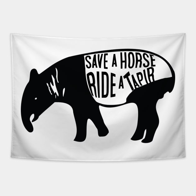 Save a Horse Ride a Tapir Tapestry by Nataliatcha23