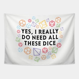 Yes I really do need all these dice RPG D20 Rainbow Tapestry