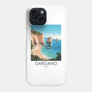 A Pop Art Travel Print of Gargano - Italy Phone Case