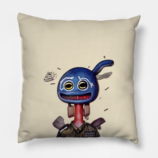 soldier in blue Pillow