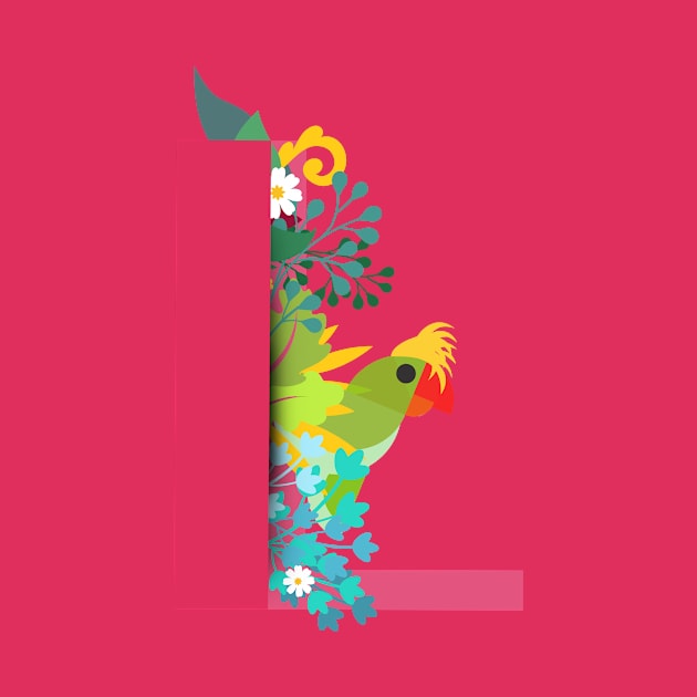 Tropical alphabet L by Susana