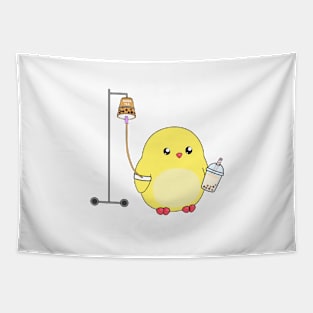 Chick Boba Tea Tapestry