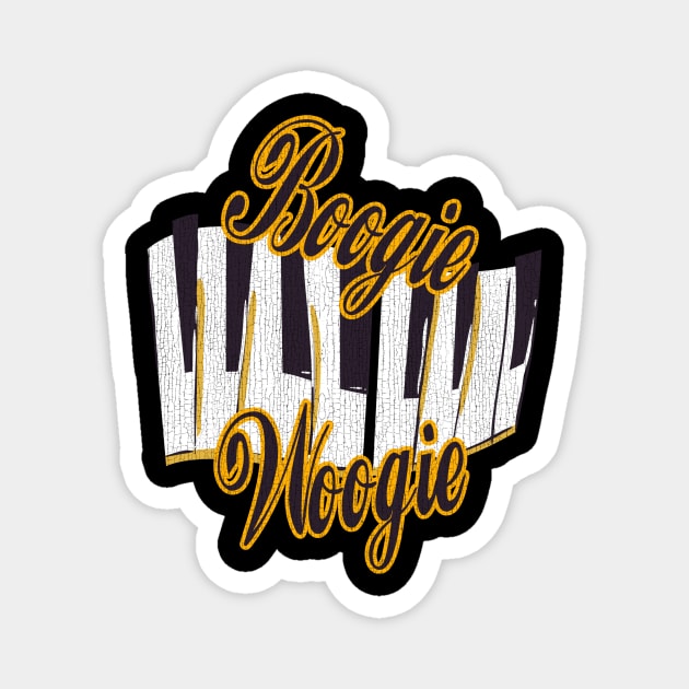 Boogie Woogie Piano Design Magnet by echopark12