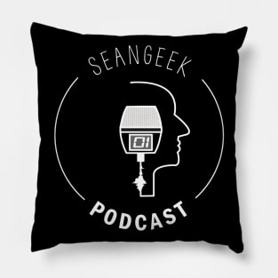 SeanGeek Logo In White Pillow