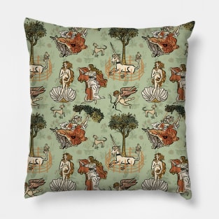 Renaissance Inspired Repeat Pattern Pillow