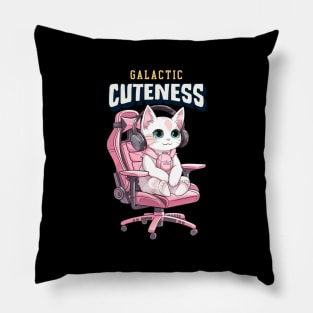 Galactic Cuteness Cat Lover Pillow