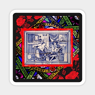 Portuguese folk art Magnet