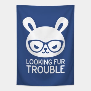 Looking fur Trouble - Rabbit Tapestry