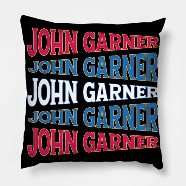 NATIONAL TEXT ART JOHN GARNER Pillow by LAVA-ROMA-NOVA