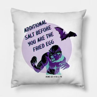 Fried Egg Bad Translation Quote Pillow