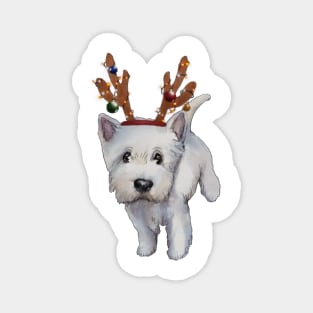 Christmas Westies Magnet