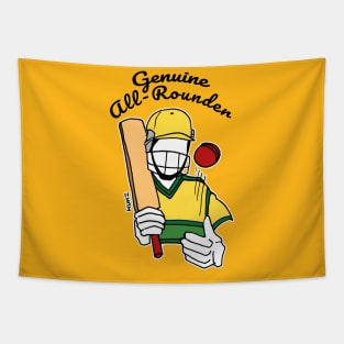 Genuine All Rounder Aussie Cricket Quote T-Shirt Tapestry