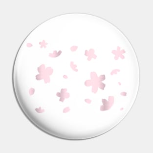 Metallic Pink Cherry Blossoms Pin