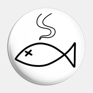 Bad Fish (black) Pin