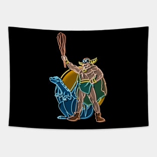 Mightor neon color Tapestry