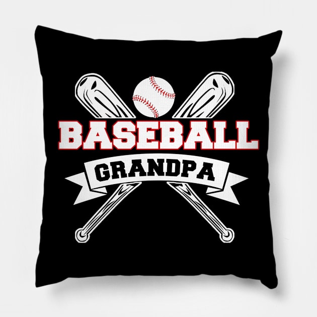 Baseball Grandpa Pillow by Cooldruck