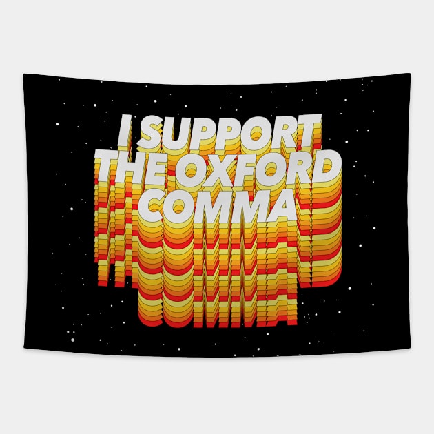 Team Oxford Comma / English Professor / College Students Tapestry by DankFutura