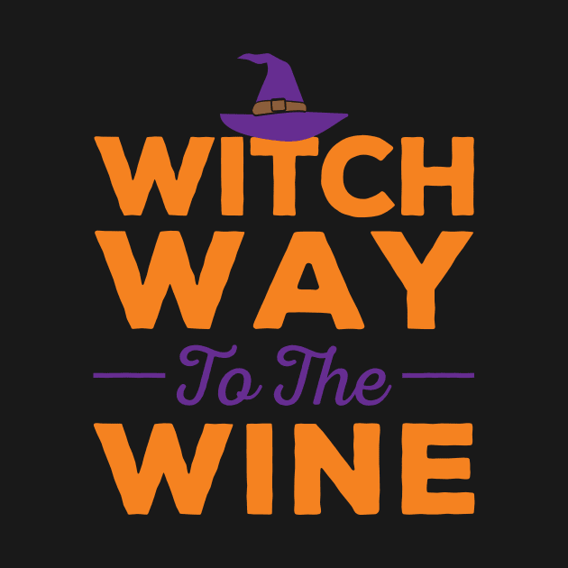 Witch Way to the Wine Halloween by zubiacreative