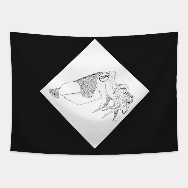 Fancy Cuttlefish Diamond Edition Tapestry by AlyStabz