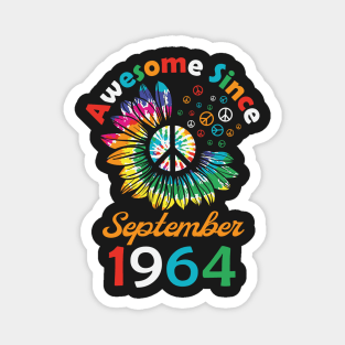 Funny Birthday Quote, Awesome Since September 1964, Retro Birthday Magnet