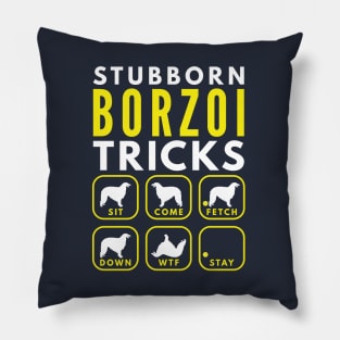 Stubborn Borzoi Tricks - Dog Training Pillow