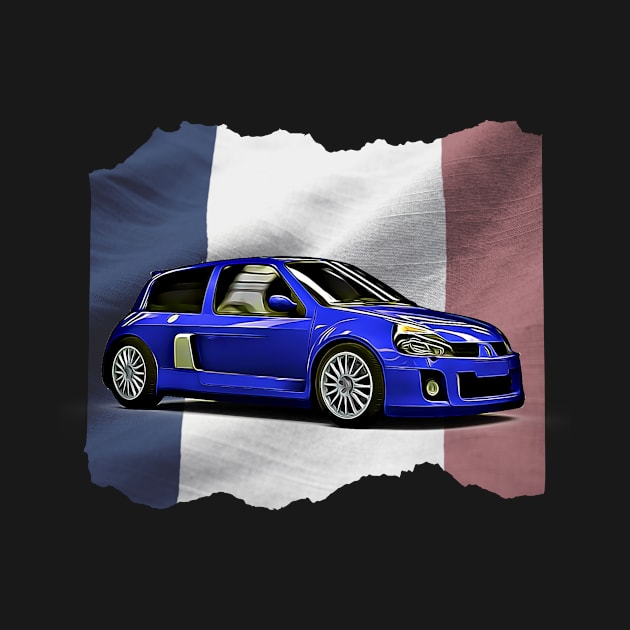 Renault Clio v6 France Print by SynchroDesign