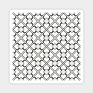 Mosaic Tile White and Black Magnet