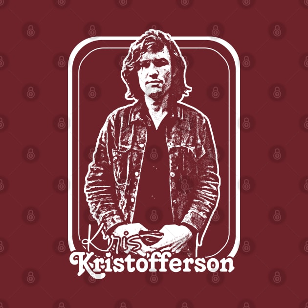 Kris Kristofferson / Original Retro Style Fan Design by DankFutura