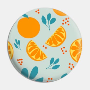 Orange pattern Pin