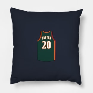 Gary Payton Seattle Supersonics Jersey Qiangy Pillow