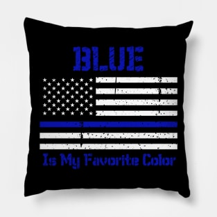 This Blue Line Police Pillow