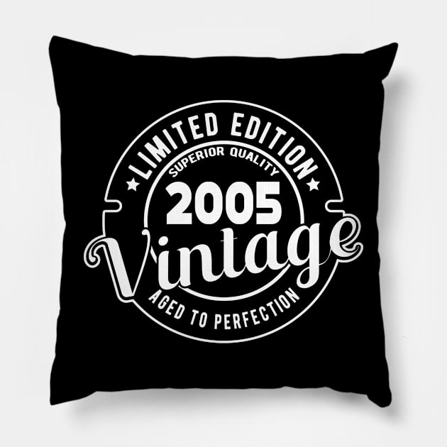 2005 VINTAGE - 16Th BIRTHDAY GIFT Pillow by KC Happy Shop