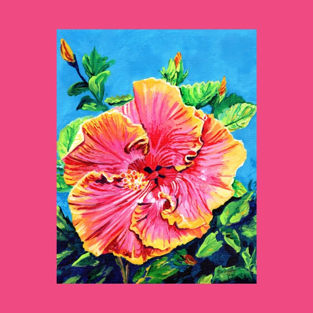 Happy Pink Hibiscus by KauaiArtist
