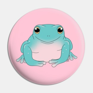 Whites Tree Frog or Australian Green Tree Frog, Blue Coloration Pin